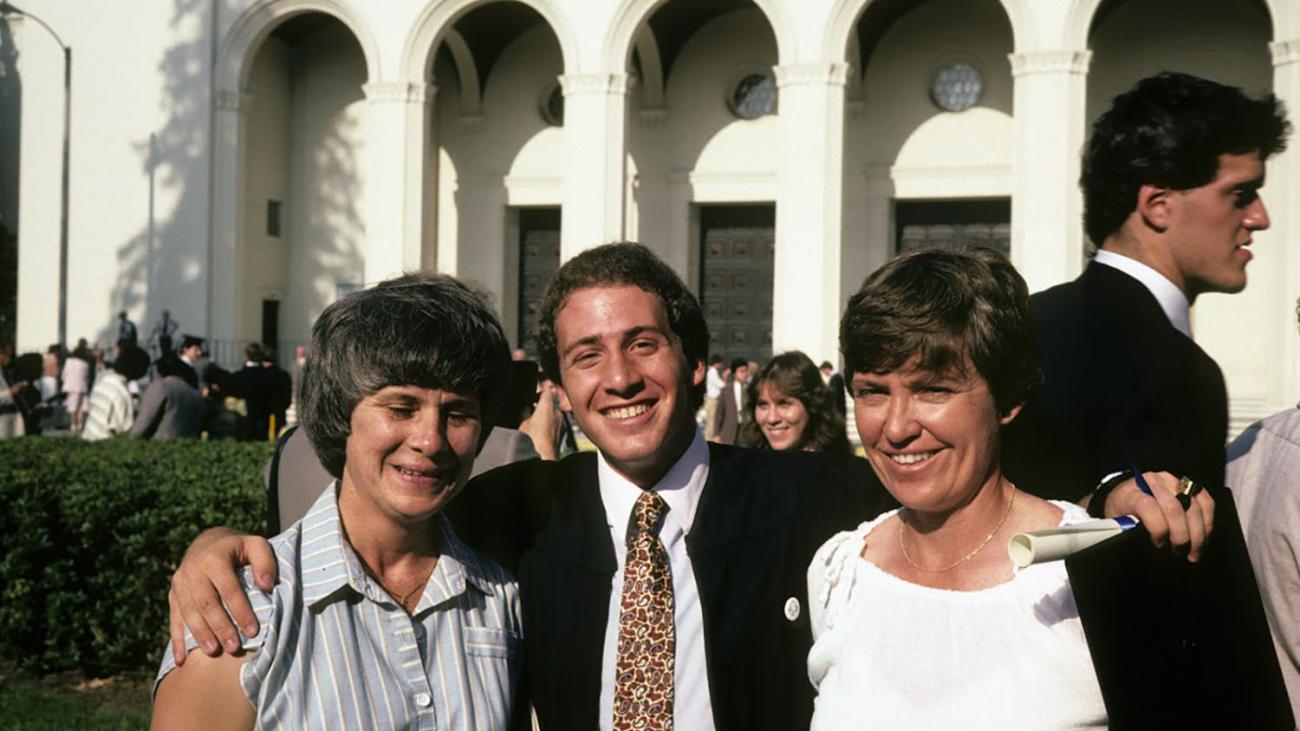 A young Jon Siegel on Pomona College campus