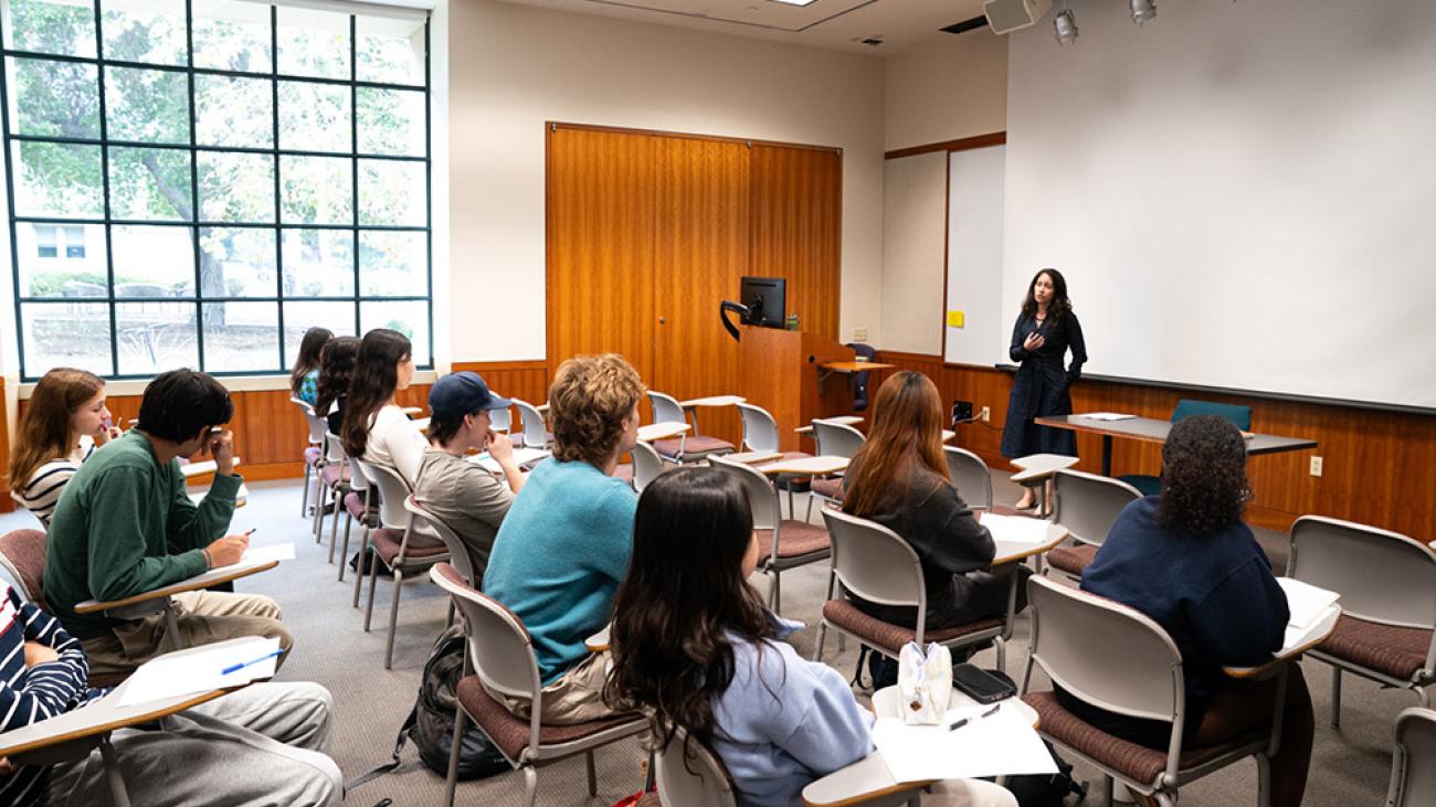  “What is Time?” class with Assistant Professor of Anthropology Cristina Bejarano