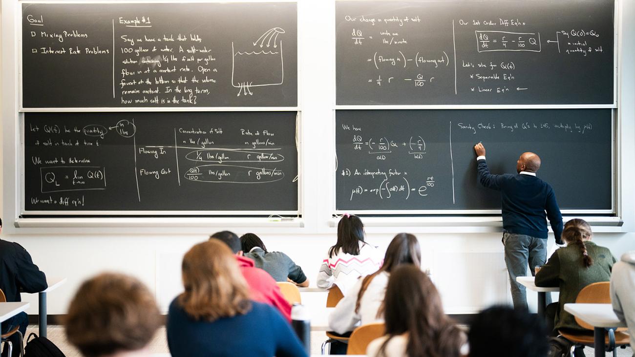 In class with Professor Edray Goins