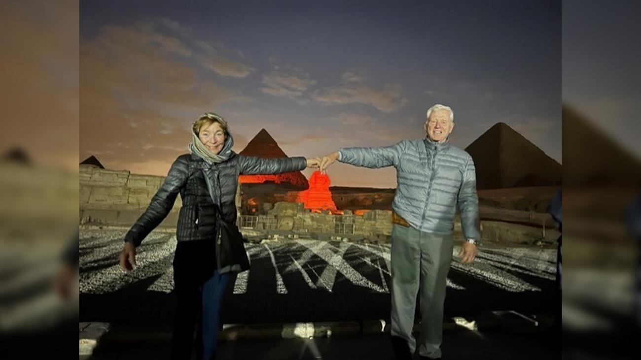 Terry Hodel and Tamara Achauer in Egypt