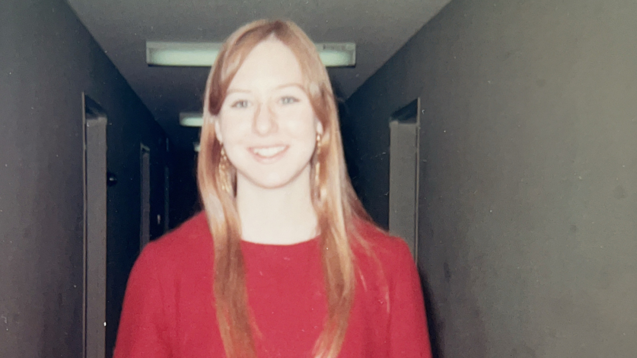 Tina Blair as a sophomore student in Oldenborg