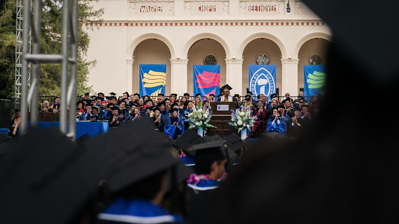 A group of students