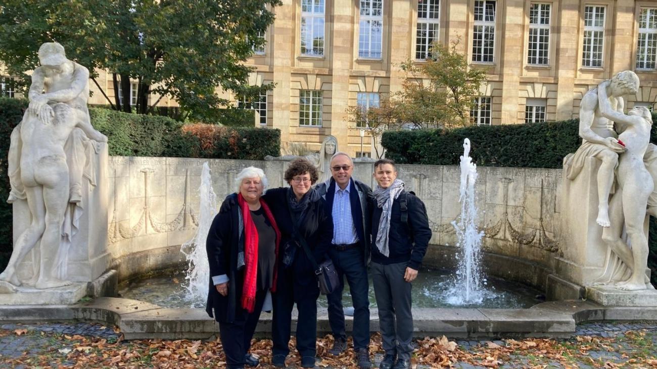 Ryan and his parents, Rich and Ramona and his sister Robin, in Stuttgart, Germany.